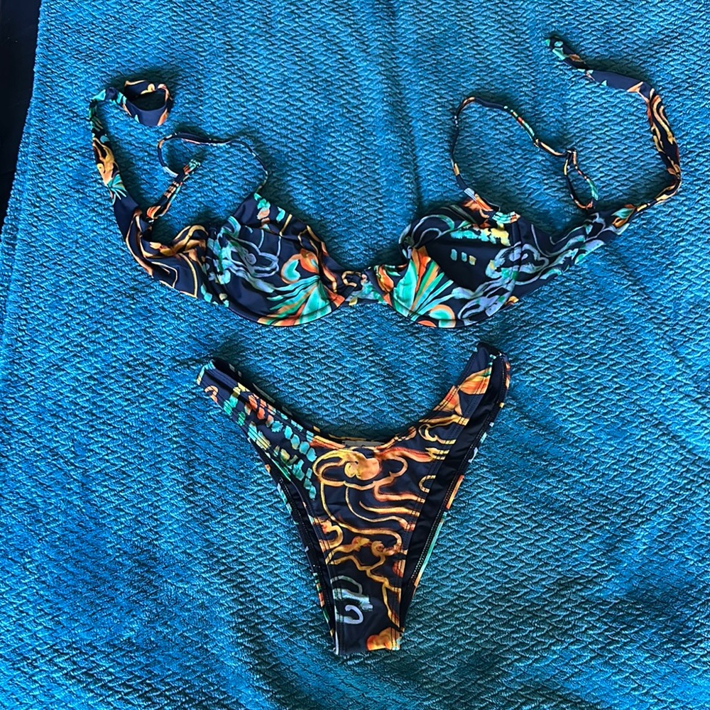 Icon Swim Floral Print Bikini Set
